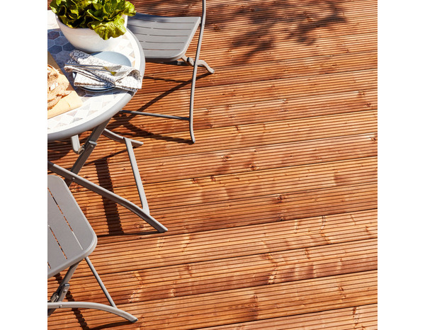 Lame de terrasse pin raboté du nord L. 3,6 m - Brico Dépôt