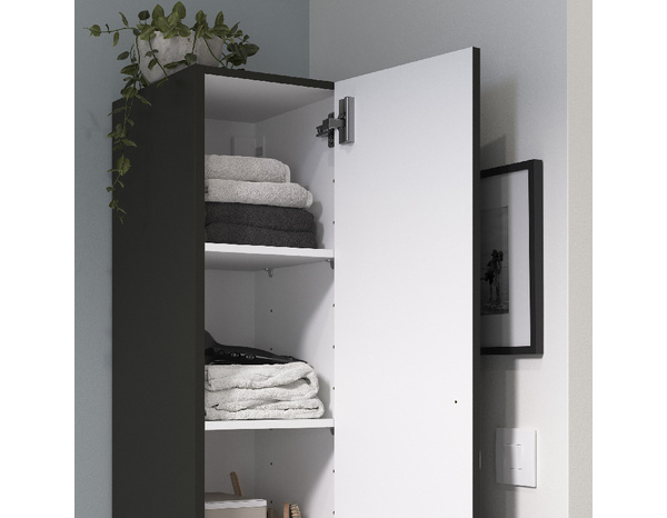 Colonne à suspendre gris "Aruna" H. 112 x L. 27,5 x P. 32 cm - Brico Dépôt