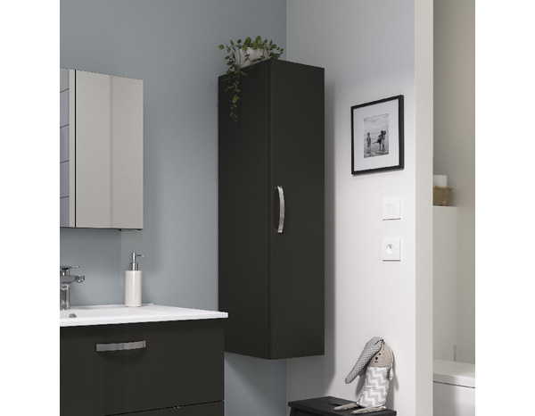 Colonne à suspendre gris "Aruna" H. 112 x L. 27,5 x P. 32 cm - Brico Dépôt