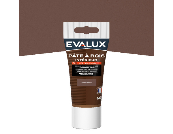 Pâte à bois chêne foncé 60g - Evalux - Brico Dépôt