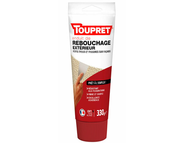 Enduit de rebouchage extérieur en pâte - Tube 330 g - Toupret - Brico Dépôt