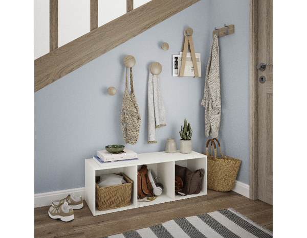 Cube 3 cases blanc "Maxius" - Cooke and Lewis - Brico Dépôt