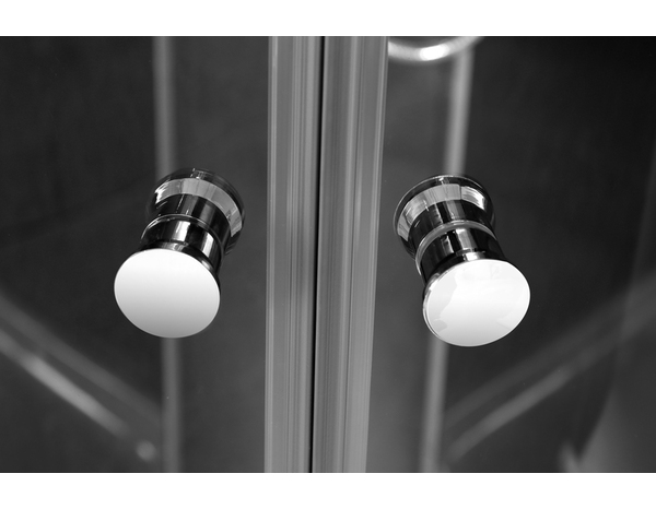 Cabine de douche hydromassante "black & dark" - 85 x 85 cm - Brico Dépôt