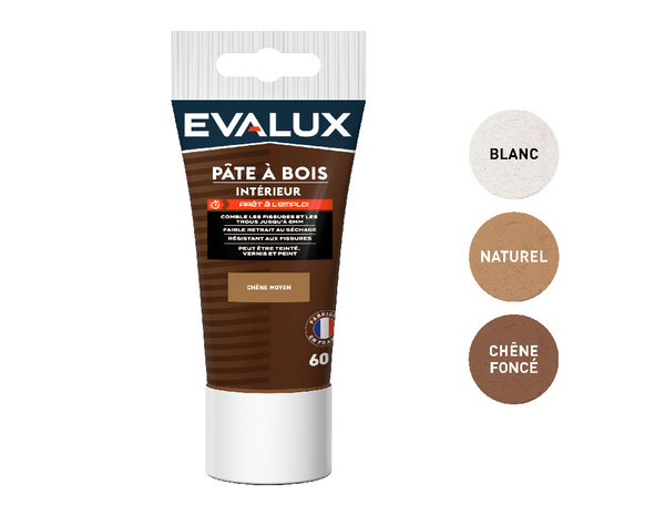 Pâte à bois chêne moyen 60g - Evalux - Brico Dépôt