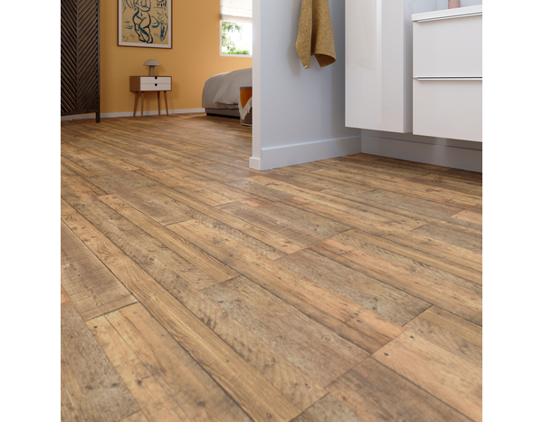 Sol stratifié à clipser aspect mat  chêne "Davoli" compatible pièces humides - L. 128,5 x l. 28 cm x Ép. 8 mm - Cooke and Lewis - Brico Dépôt