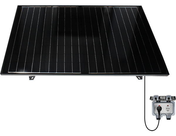 Kit panneau solaire 200 W prêt à brancher - Brico Dépôt