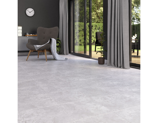 Carrelage de sol intérieur "Hildas" gris - l. 34 x L. 34 cm - Brico Dépôt