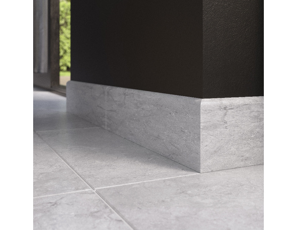 Plinthe pour carrelage de sol intérieur "Hildas" gris - l. 7 x L. 34 cm - Brico Dépôt