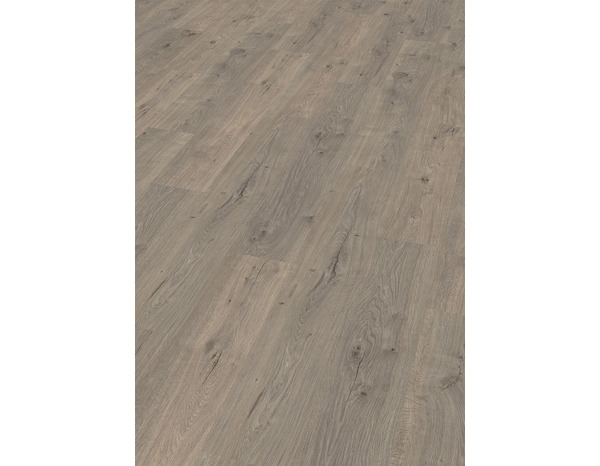 Sol stratifié à clipser aspect chêne grisé "Blandine" - L. 129,2 x l. 19,3 cm, Ép. 7 mm - Cooke and Lewis - Brico Dépôt