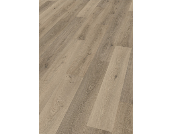 Sol stratifié à clipser aspect chêne grisé "Blandine" - L. 129,2 x l. 19,3 cm, Ép. 7 mm - Cooke and Lewis - Brico Dépôt