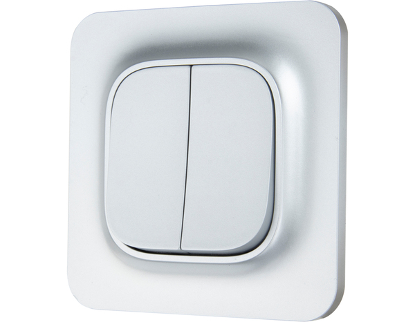 Double Va-Et-Vient complet gris "Mauka" - Brico Dépôt