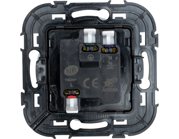 Prise affleurante 2P+T Gris "Zephyr" - Brico Dépôt