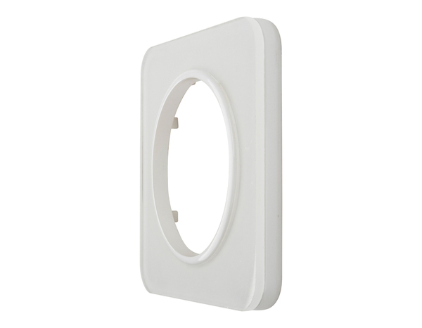 Plaque 1 poste verre blanc "Zephyr" - Brico Dépôt