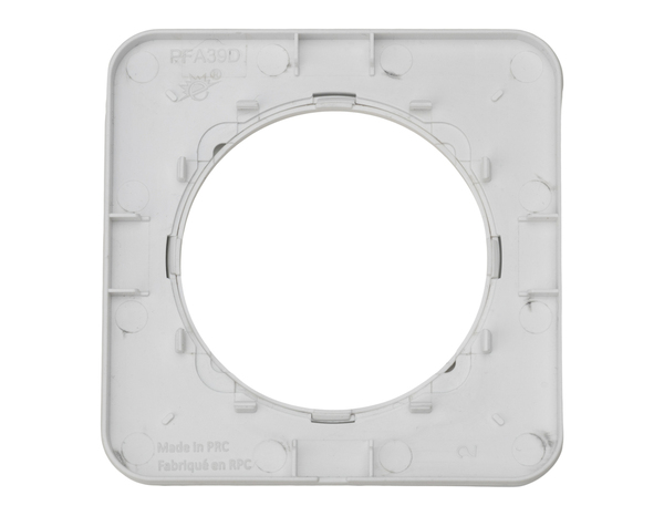 Plaque 1 poste verre blanc "Zephyr" - Brico Dépôt