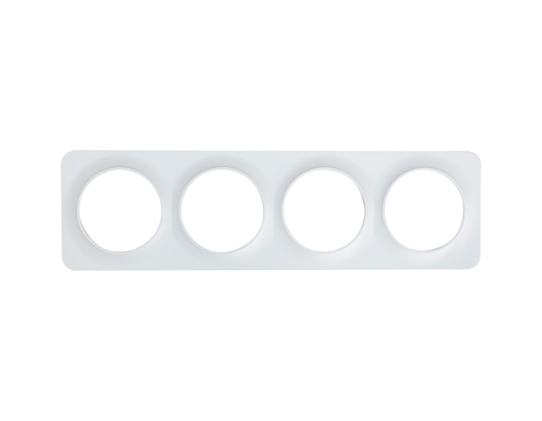 Plaque 4 Postes Blanc "Zephyr" - Brico Dépôt