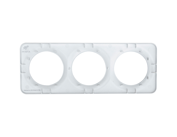 Plaque 3 postes gris "Zephyr" - Brico Dépôt