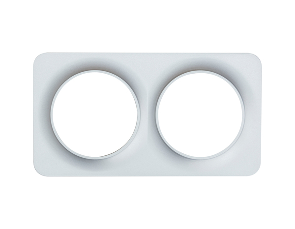 Plaque 2 postes gris "Zephyr' - Brico Dépôt