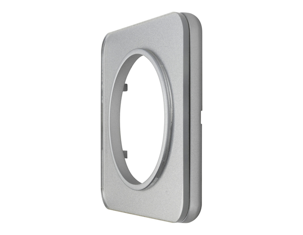 Plaque 1 poste verre gris "Zephyr" - Brico Dépôt