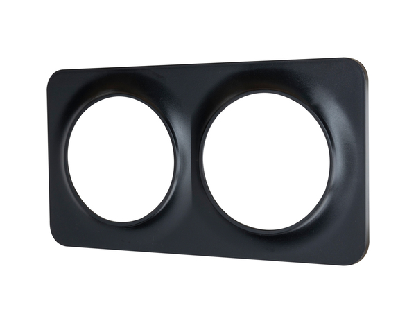 Plaque 2 postes noir "Zephyr" - Brico Dépôt