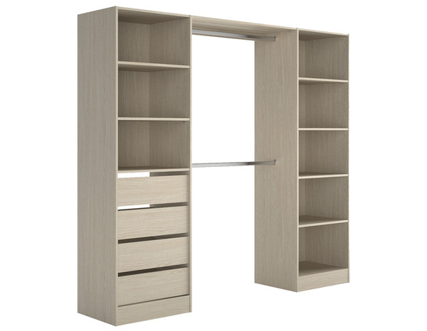 Kit Dressing "Qazus" décor chêne clair - Brico Dépôt