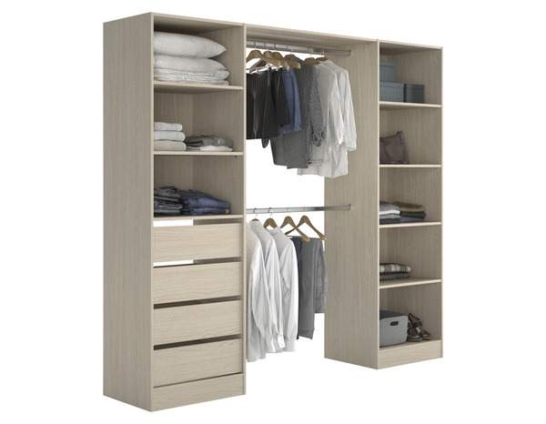 Kit Dressing "Qazus" décor chêne clair - Brico Dépôt