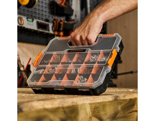 Organiseur 18 compartiments L. 31,5 x l. 25 cm - MAGNUSSON - Brico Dépôt