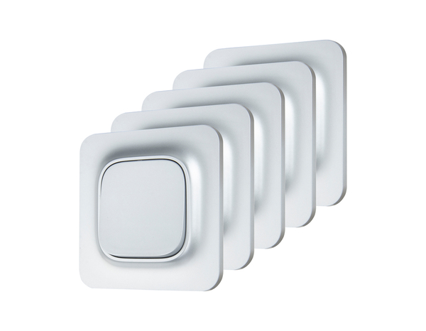 Lot de 5 Va-Et-Vient complet gris "Mauka" - Brico Dépôt