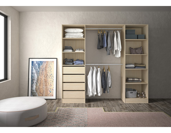 Kit Dressing "Qazus" décor chêne clair - Brico Dépôt