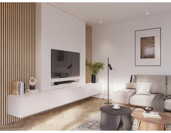 2 panneaux tasseaux MDF et feutrine acoustique couleur chêne  - H. 260 x L. 30 cm - Brico Dépôt