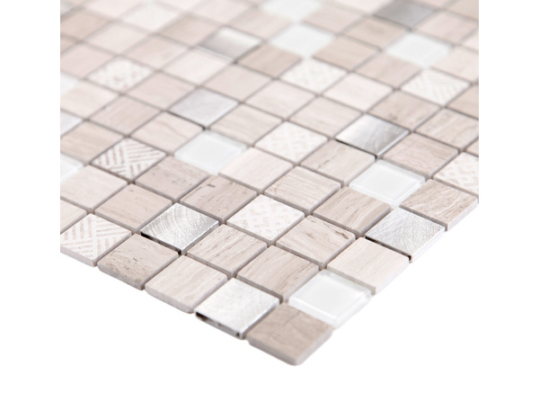 Mosaïque mix beige "Ruben" 30,5 x 30,5 cm - Cooke and Lewis - Brico Dépôt