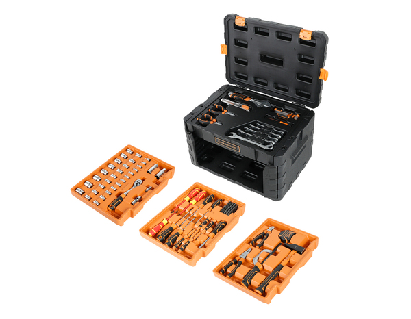 Caisse à outils équipée - 123 pièces - MAGNUSSON - Brico Dépôt