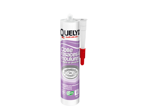 Colle pour rosaces, moulures et objets de décoration - Cartouche de 310ml - Quelyd - Brico Dépôt