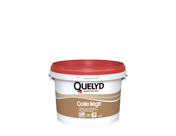 Colle pour pose murale de liège en dalles ou en rouleaux - 3kg - Quelyd - Brico Dépôt