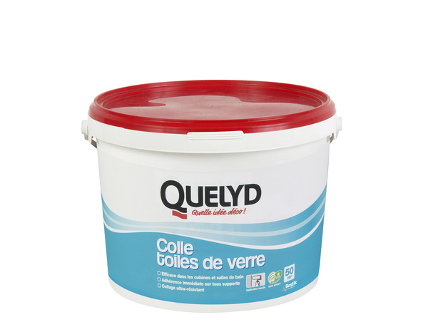 Colle pour toiles de verre - Seau de 10kg - Quelyd - Brico Dépôt