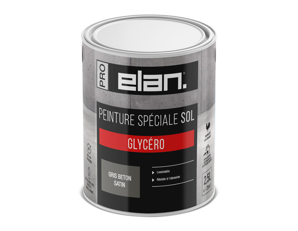 Peinture extérieur sol satin 2,5 L gris béton - Brico Dépôt