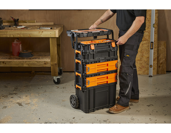 Boîte de rangement à Cantilever, organiseur en plastique 56 cm - MAGNUSSON - Brico Dépôt