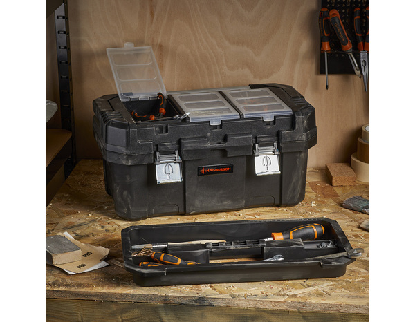 Boîte à outil en plastique avec compartiment amovible 50 cm - MAGNUSSON - Brico Dépôt