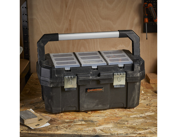 Boîte à outil en plastique avec compartiment amovible 50 cm - MAGNUSSON - Brico Dépôt