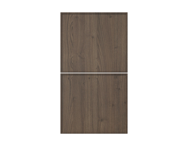 Façade 1 casserolier 40cm "Heline" noyer mat - l. 39.7 x h. 35.6cm - Cooke and Lewis - Brico Dépôt