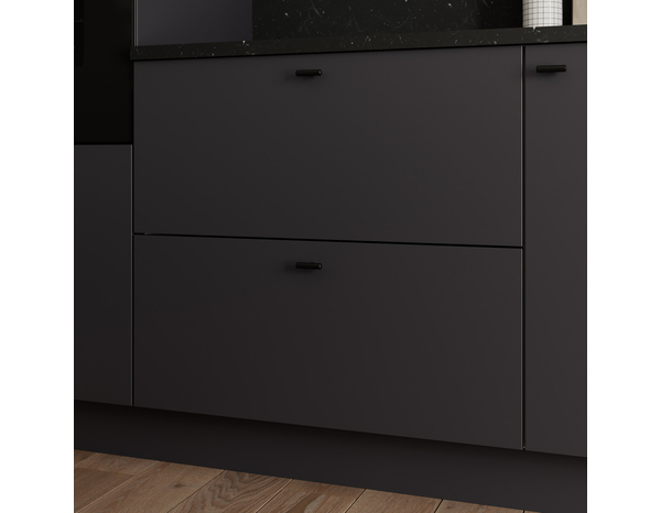 Façade 1 casserolier ou sur-hotte 80cm "Dorice" anthracite mat - l. 79.7 x h. 35.6cm - Cooke and Lewis - Brico Dépôt