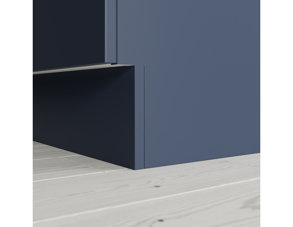 Chant "Dorice" bleu mat - l. 1m x h. 1.9cm - Cooke and Lewis - Brico Dépôt