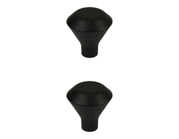 2 boutons de cuisine ronds 3cm noir mat - Cooke and Lewis - Brico Dépôt