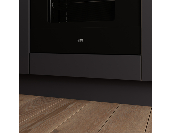 Bandeau four 60cm "Dorice" anthracite mat - l. 59.7 x h. 11.5cm - Cooke and Lewis - Brico Dépôt