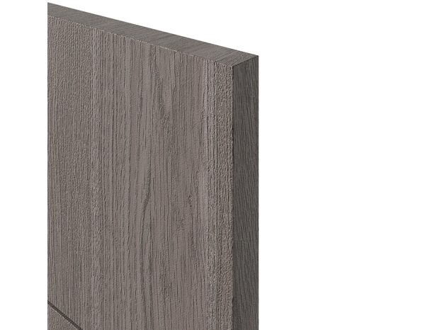 Façade 3 tiroirs + 1 casserolier 40cm "Basilie" chêne gris - L. 39.7 x H. 71.5cm - Cooke and Lewis - Brico Dépôt