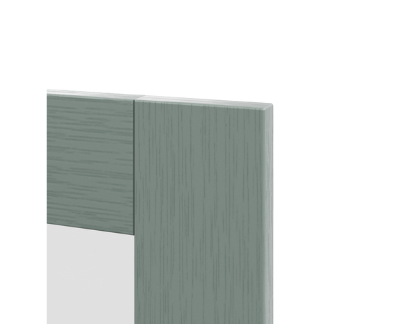 Façade 1 porte vitrée 30cm "Coline" vert sauge - l. 29.7 x h. 71.5cm - Cooke and Lewis - Brico Dépôt