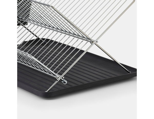 Égouttoir avec bac chrome brillant & noir - Cooke and Lewis - Brico Dépôt