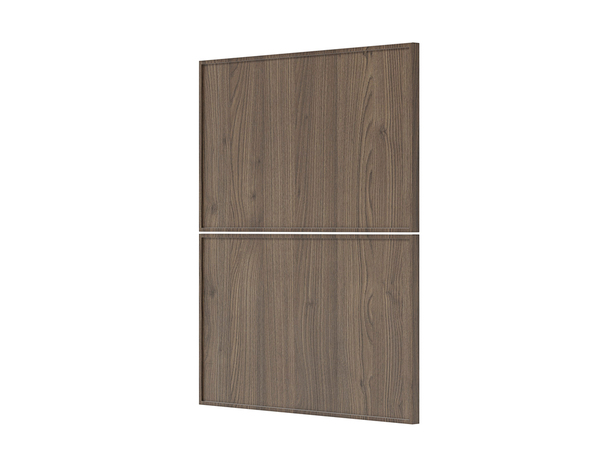 Façade 1 casserolier ou sur-hotte 60cm "Heline" noyer mat - l. 59.7 x h. 35.6cm - Cooke and Lewis - Brico Dépôt