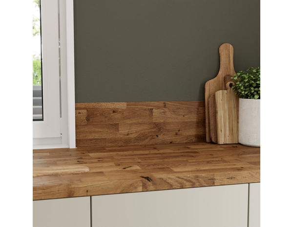 Crédence effet bois miel L.300 x H.20 cm x Ep. 8 mm - Cooke and Lewis - Brico Dépôt