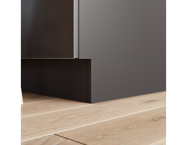 Chant "Dorice" anthracite mat - l. 1m x h. 1.9cm - Cooke and Lewis - Brico Dépôt