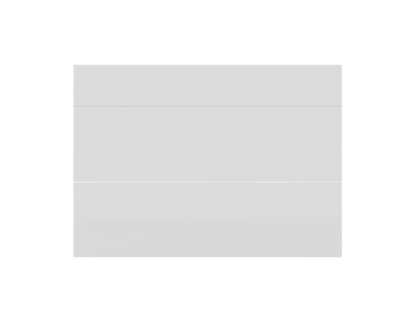 Façade 1 tiroir + 2 casseroliers 100cm "Dorice" blanc brillant - L. 99.7 x H. 71.5cm - Cooke and Lewis - Brico Dépôt